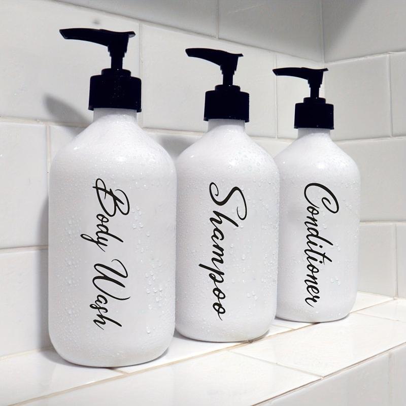 3pcs Dispenser Waterproof Label Shower Refillable