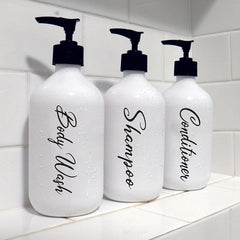 3pcs Dispenser Waterproof Label Shower Refillable