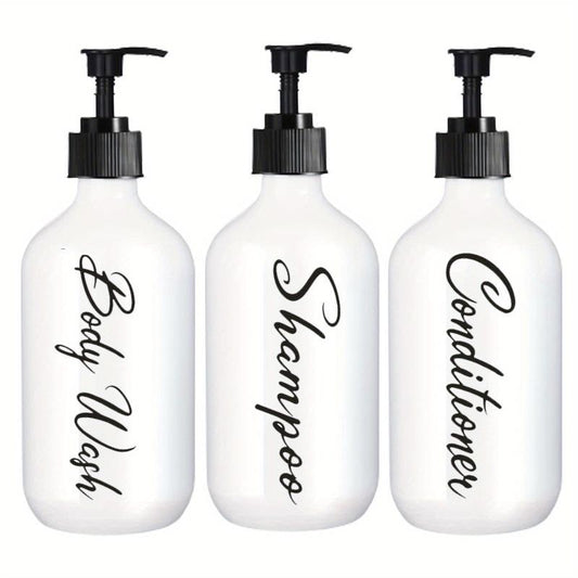 3pcs Dispenser Waterproof Label Shower Refillable