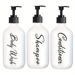 3pcs Dispenser Waterproof Label Shower Refillable