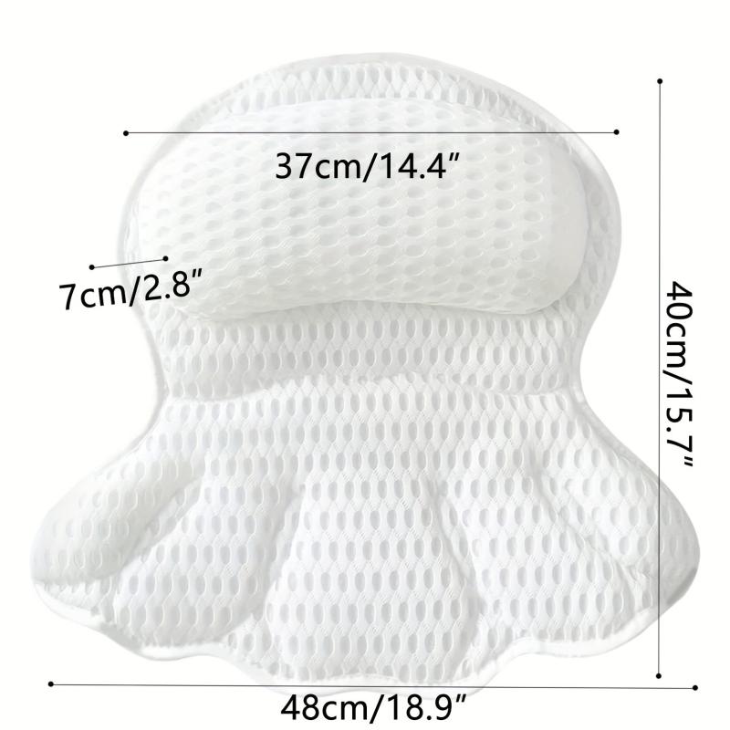 Bath Pillow Spa Pillows Neck Head Back Support Thick Tub Cushions