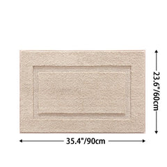 Plush Bath Mat Soft and Machine Washable Carpet for Home Decor