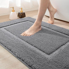 Plush Bath Mat Soft and Machine Washable Carpet for Home Decor