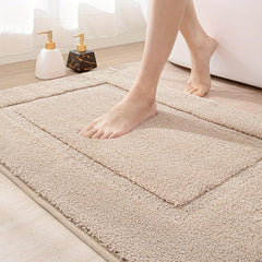 Plush Bath Mat Soft and Machine Washable Carpet for Home Decor