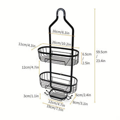 Rustproof Shower Caddy Organizer with Hooks
