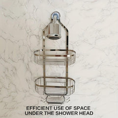 Rustproof Shower Caddy Organizer with Hooks