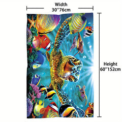 Sea Turtle Pattern Beach Towel Microfiber Soft Quick drying Towel