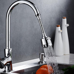 360 Rotating Sink Faucet Nozzle Extension with Filtered Sprayer