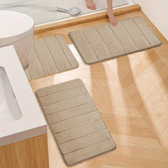 Water Absorbent Non-slip Bath Mats Set