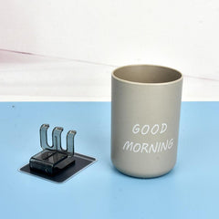 Wall Mounted Toothbrush Holder Cup Organizer