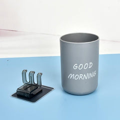 Wall Mounted Toothbrush Holder Cup Organizer