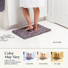 2pcs Bathroom Rugs Bath Mat Set Soft Plush Chenille Shower Mats For Bathroom