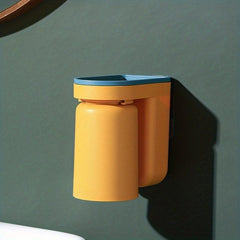 Toothbrush Holder with Gargle Cup Wall Mounted Storage Rack