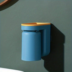 Toothbrush Holder with Gargle Cup Wall Mounted Storage Rack