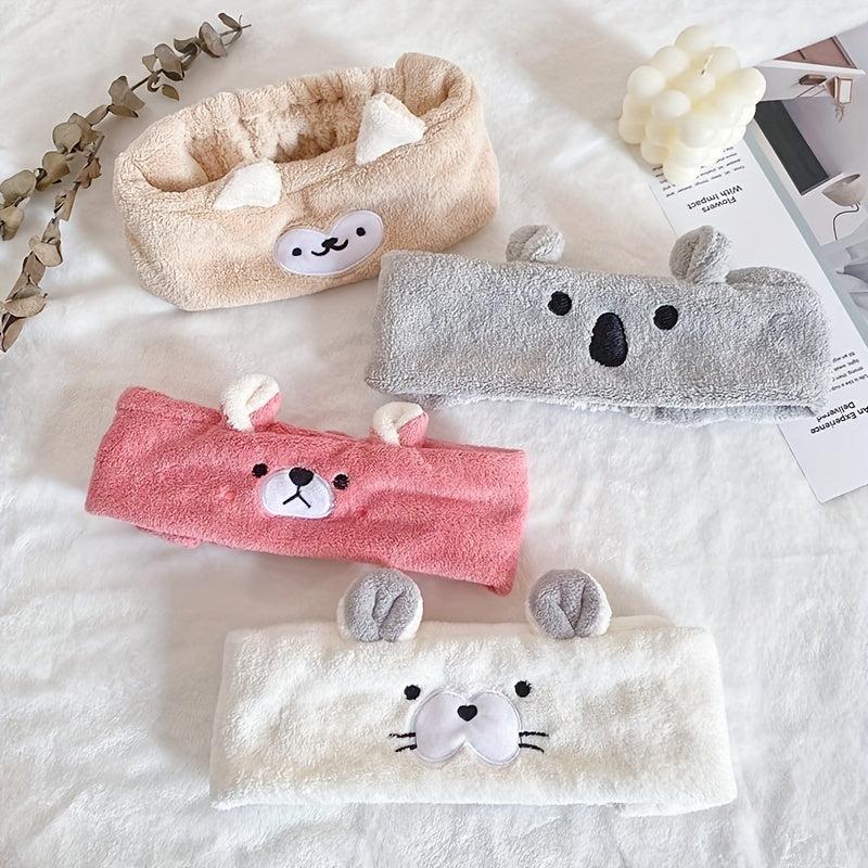 Cartoon Rabbit Embroidery Hair Band Wash Face SPA Sports Headband