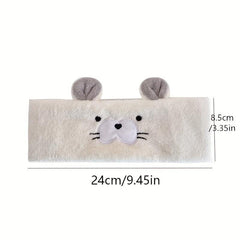 Cartoon Rabbit Embroidery Hair Band Wash Face SPA Sports Headband
