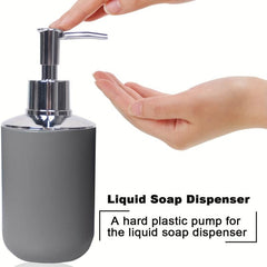 6pcs Bathroom Accessories Set Plastic Toothbrush Holder Soap Dispenser Trash Can