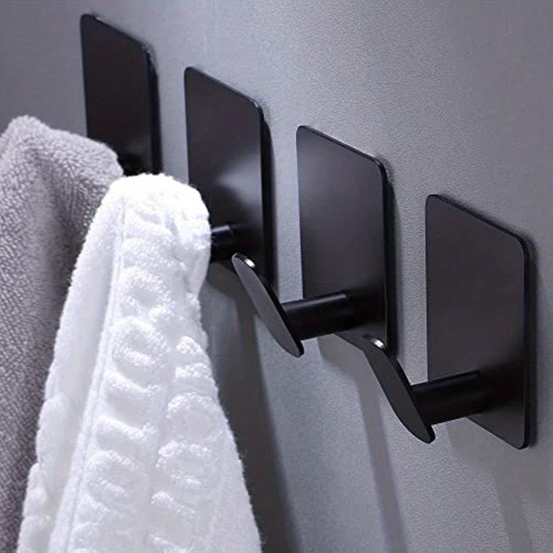 4pcs Stainless Steel Adhesive Hook for Towels Coats Hats Robes