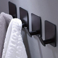 4pcs Stainless Steel Adhesive Hook for Towels Coats Hats Robes