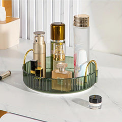 Rotating Cosmetic Storage Tray Turntable Seasoning Organizer