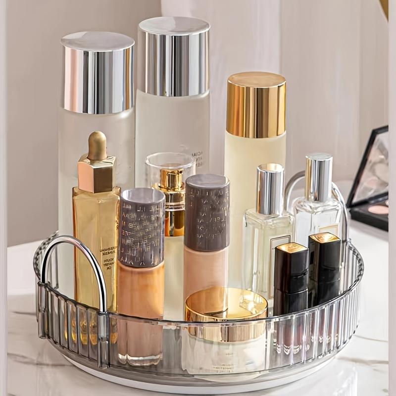 Rotating Cosmetic Storage Tray Turntable Seasoning Organizer