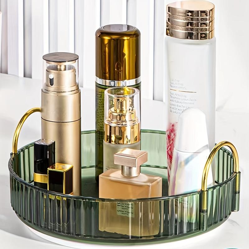 Rotating Cosmetic Storage Tray Turntable Seasoning Organizer