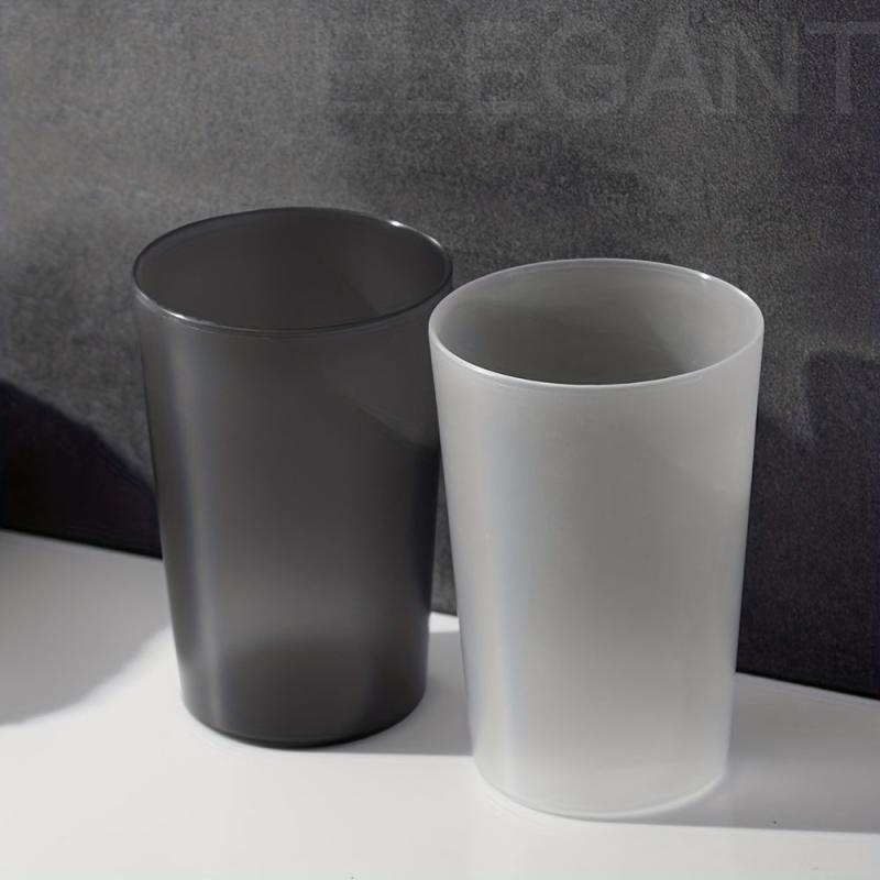 Transparent Plastic Toothbrush Cup for Home and Dorm Bathroom