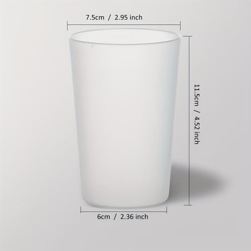 Transparent Plastic Toothbrush Cup for Home and Dorm Bathroom
