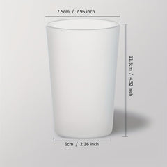 Transparent Plastic Toothbrush Cup for Home and Dorm Bathroom