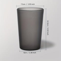 Transparent Plastic Toothbrush Cup for Home and Dorm Bathroom