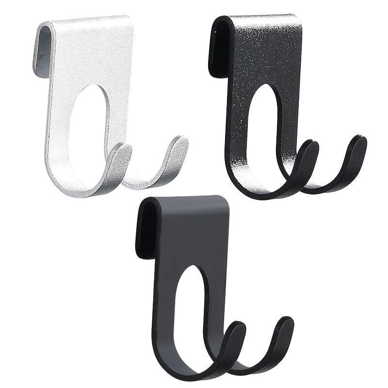 Aluminum Bath Towel Hook Shower Glass Door Hook Punch Towel Rack Hanger