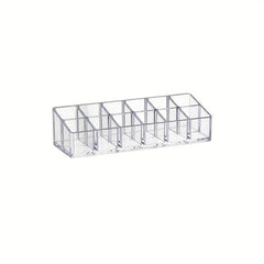 Clear Acrylic Lipstick Storage Box Desktop Organizer