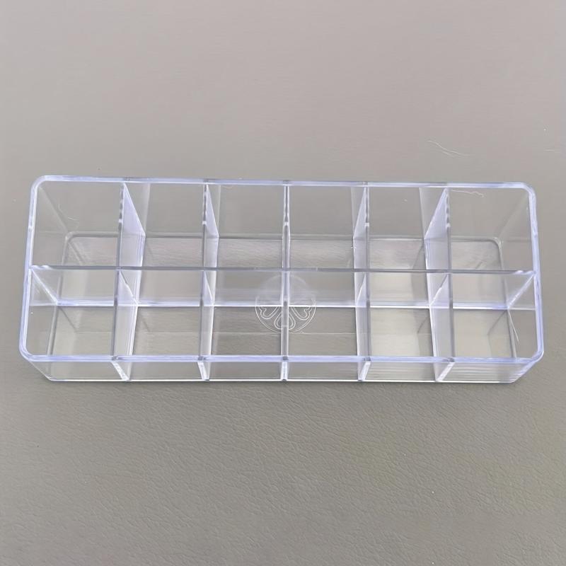 Clear Acrylic Lipstick Storage Box Desktop Organizer