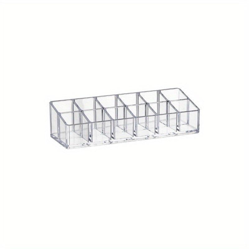 Clear Acrylic Lipstick Storage Box Desktop Organizer