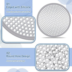 Shower Drain Hair Catcher Cover Strainer Stall Drain Protector Stainless Steel