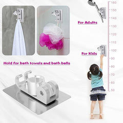1pc Aluminum Shower Holder Stand Bracket Bathroom Accessories