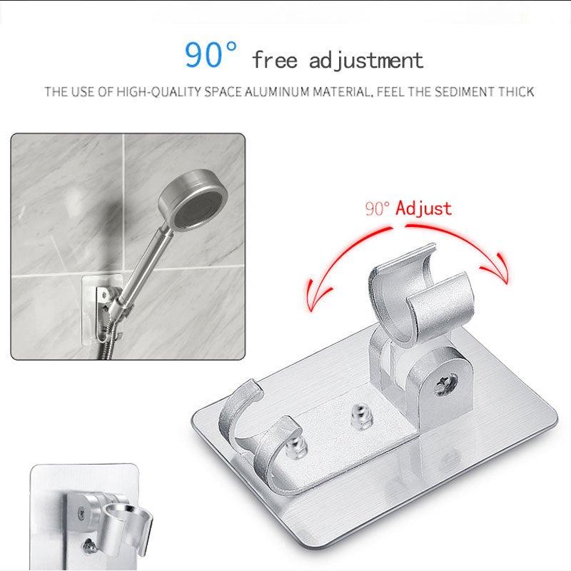 1pc Aluminum Shower Holder Stand Bracket Bathroom Accessories