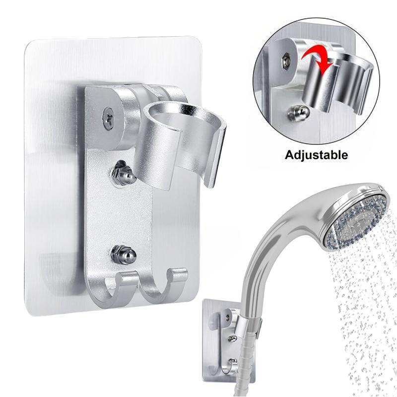 1pc Aluminum Shower Holder Stand Bracket Bathroom Accessories