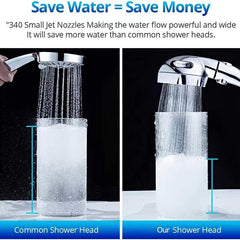 High Pressure Handheld Shower Head with Hose and Holder