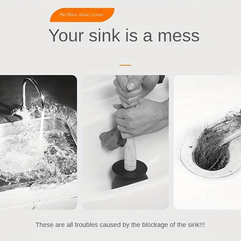 Silicone Anti Odor Floor Drain for Bathroom Sink Reduces Clogs