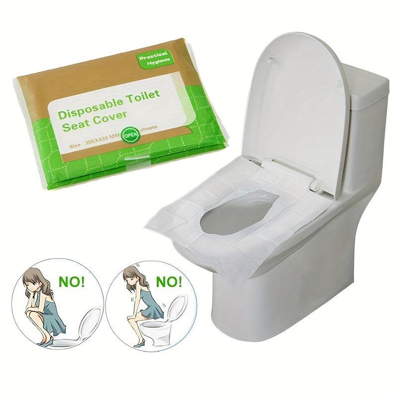 10pcs Disposable Toilet Seat Covers Portable Travel Business Toilet Mat