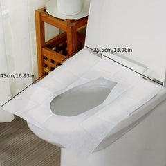 10pcs Disposable Toilet Seat Covers Portable Travel Business Toilet Mat