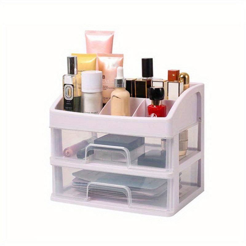Cosmetic Storage Box 4 Layer Desktop Drawer Large Capacity Shelf
