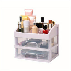 Cosmetic Storage Box 4 Layer Desktop Drawer Large Capacity Shelf