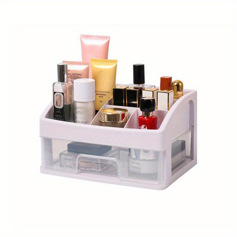 Cosmetic Storage Box 4 Layer Desktop Drawer Large Capacity Shelf