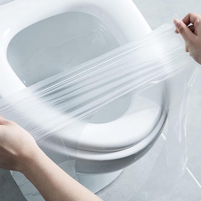 50pcs Disposable Toilet Seat Cover Individually Wrapped Non Slip Waterproof