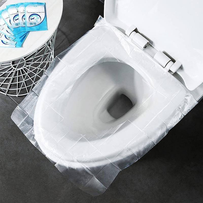 50pcs Disposable Toilet Seat Cover Individually Wrapped Non Slip Waterproof