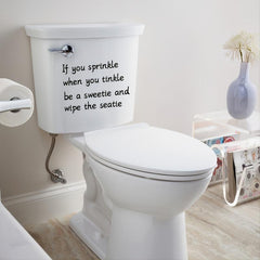 Toilet Lid Decal Self Adhesive Tile Sticker Removable Restroom Renovation