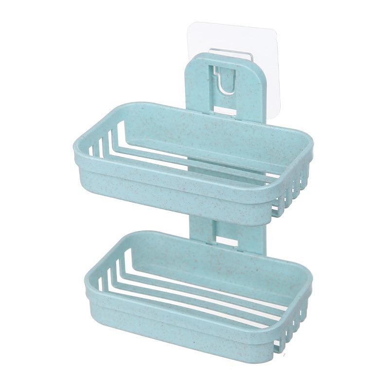 Stylish Double Layer Soap Holder with Suction Cups