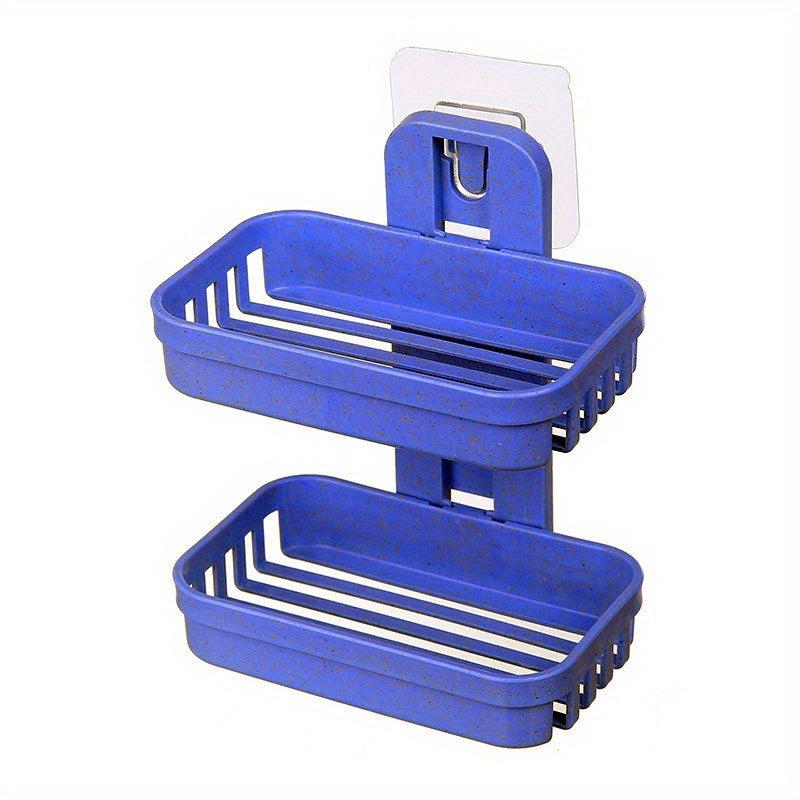 Stylish Double Layer Soap Holder with Suction Cups